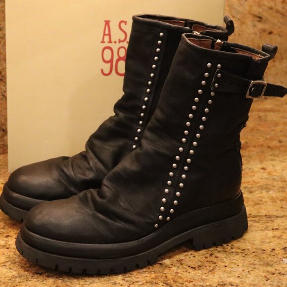 AS98 Duke Boots Size 41 Black - Picture 3 of 12